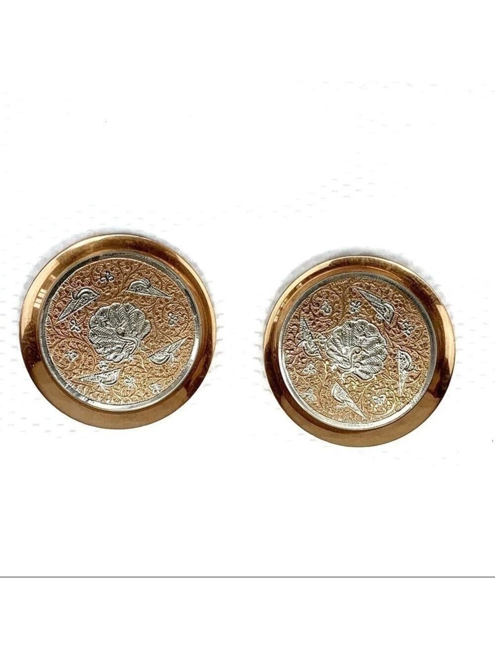 NEW-2PC etches dancing peacock/Birds copper plates